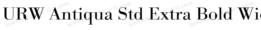URW Antiqua Std Extra Bold Wide字体转换